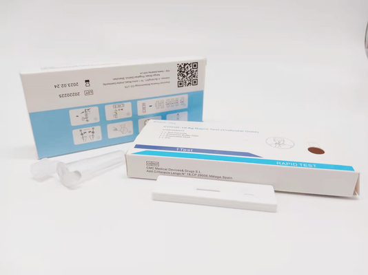 ISO 13485 아교질금 코비드 19 시험 키트 자체 시험 단일 패키지